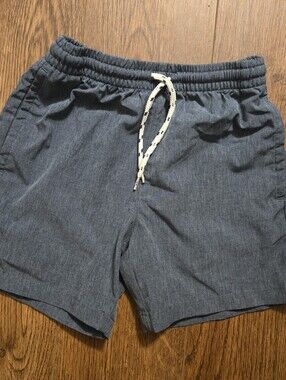 Class Club Boy's Drawstring Athletic Shorts in Chambray Blue Size 8